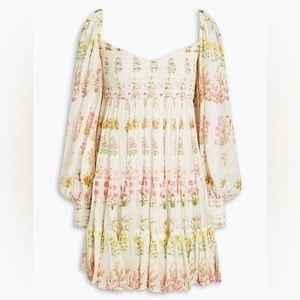 Floral Lurex Mini Dress by Hemant & Nandita